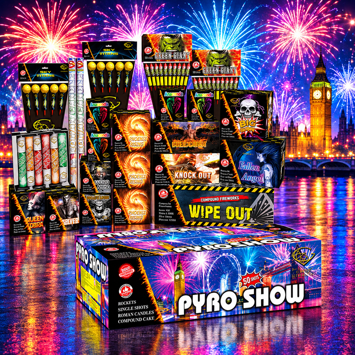 PYRO SHOW 60PCS ⚰️